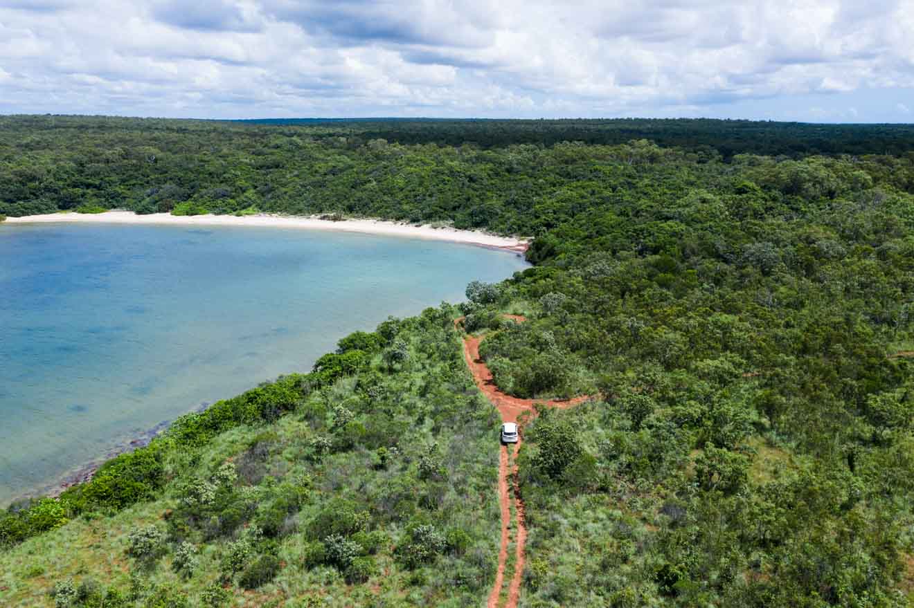 Exploring remote Arnhem Land beaches map drive tour itinerary