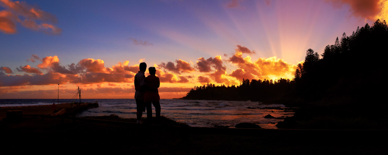 Kingston Pier Norfolk island romantic sunset Things to do