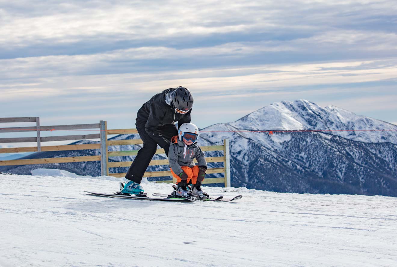 top things to do with kids - snowboarding Mt Buller or Mt Hotham
