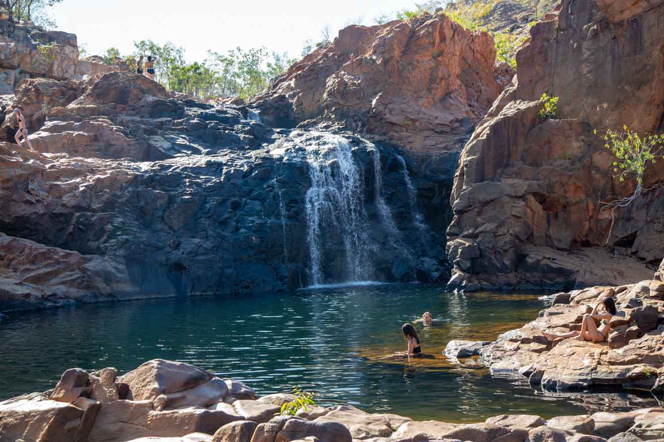 waterfall Darwin to Alice Springs, Northern Territory, Australia