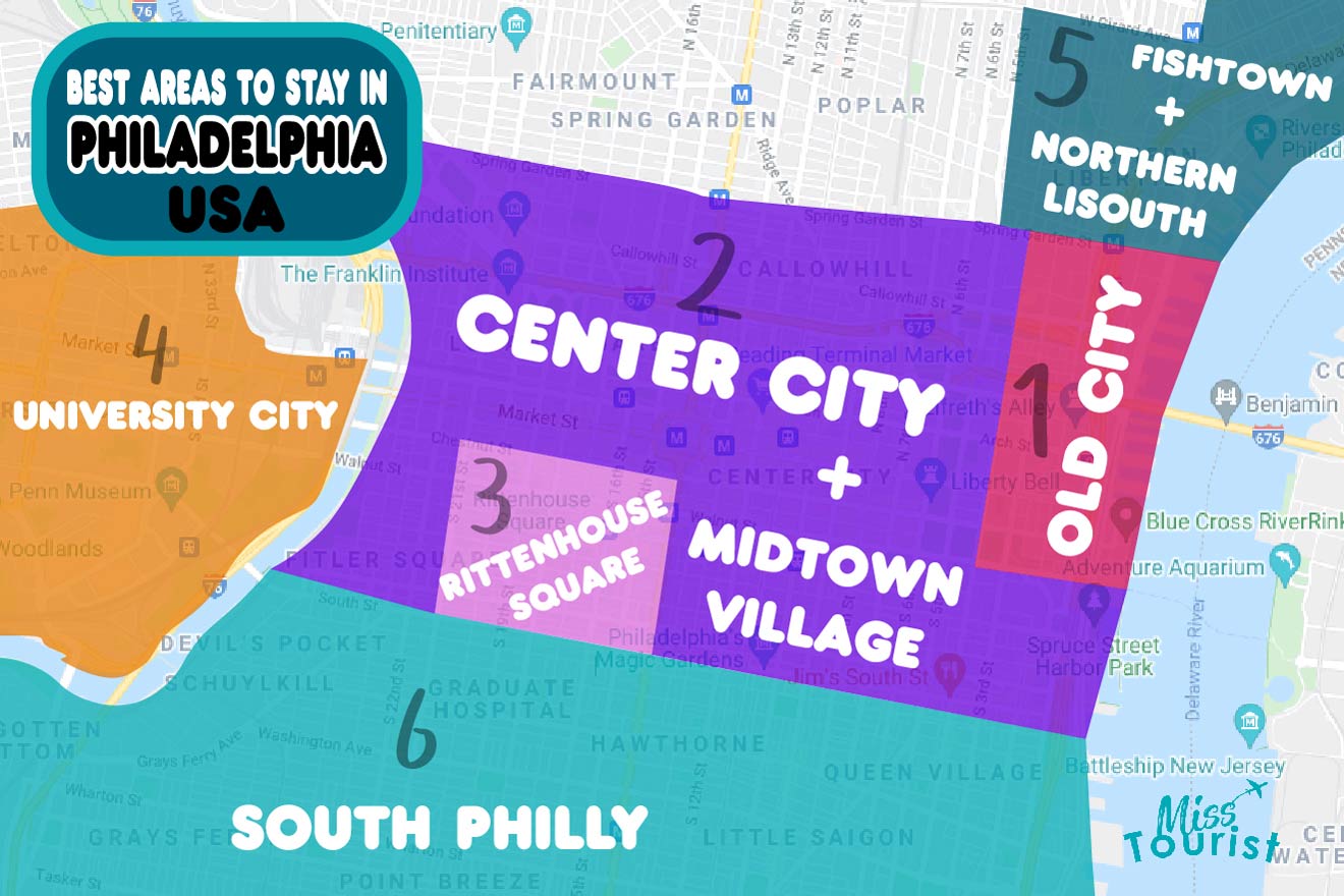 MAP of Best Neighborhoods in Philadelphia