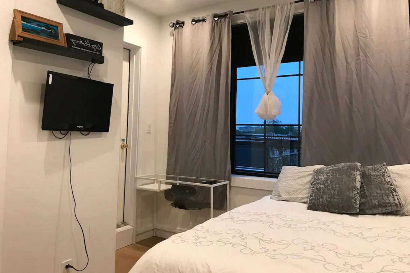 Moderno loft en azotea con vistas a la ciudad de Nueva York