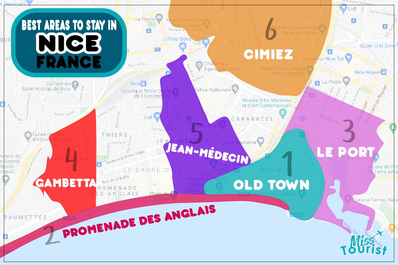 Where to stay in Nice: Best areas in Nice compared (+ map)