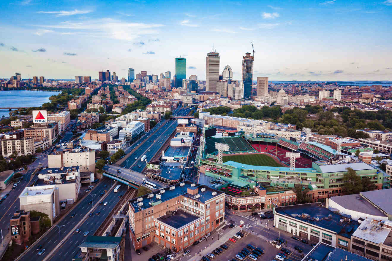 aerial view of a city