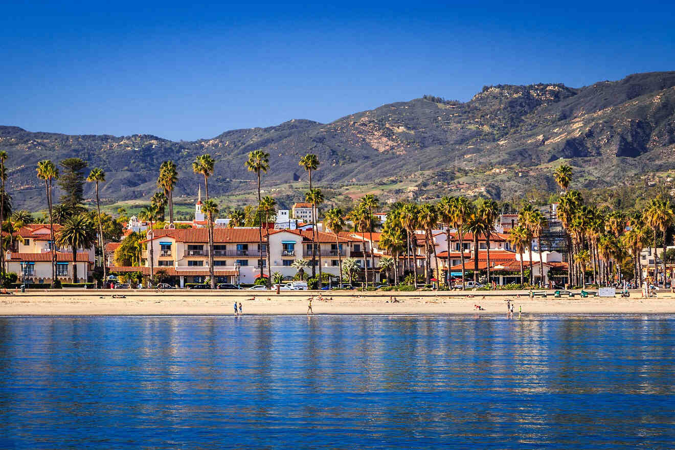 View of Santa Barbara shoreline