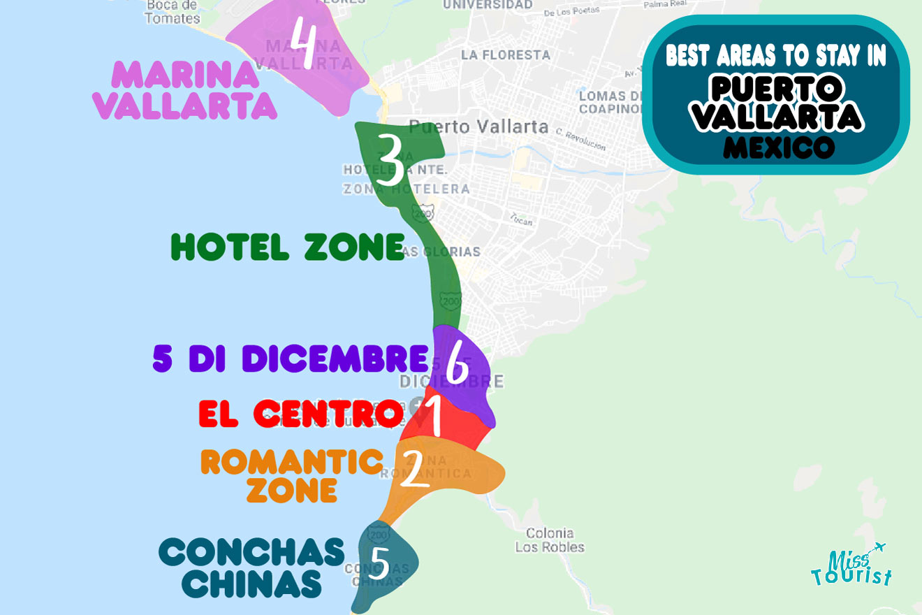 Where to Stay in Puerto Vallarta MAP