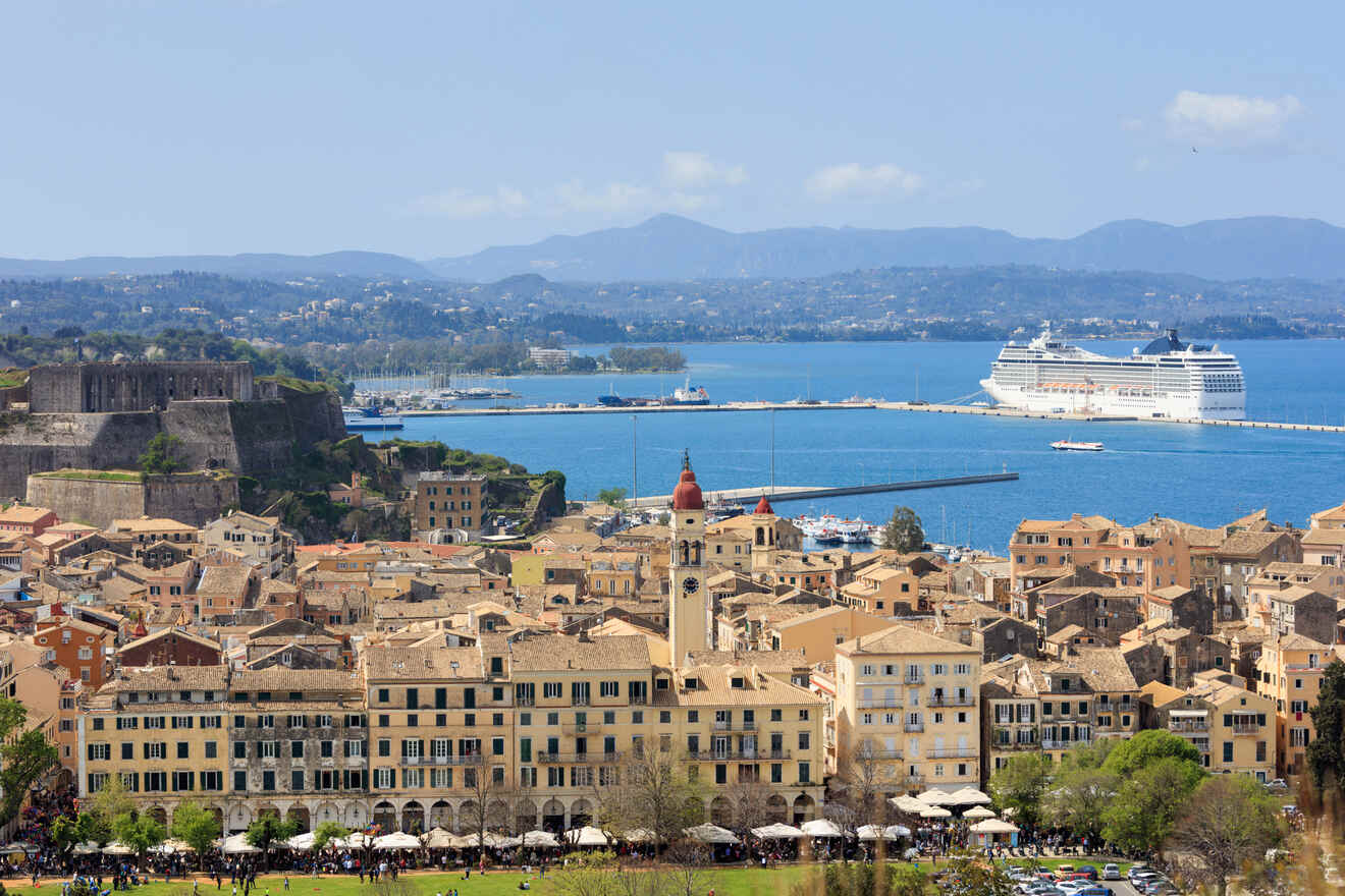 1. Corfu Town where to stay in Corfu for the first time