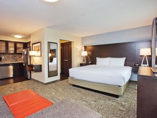a hotel bedroom