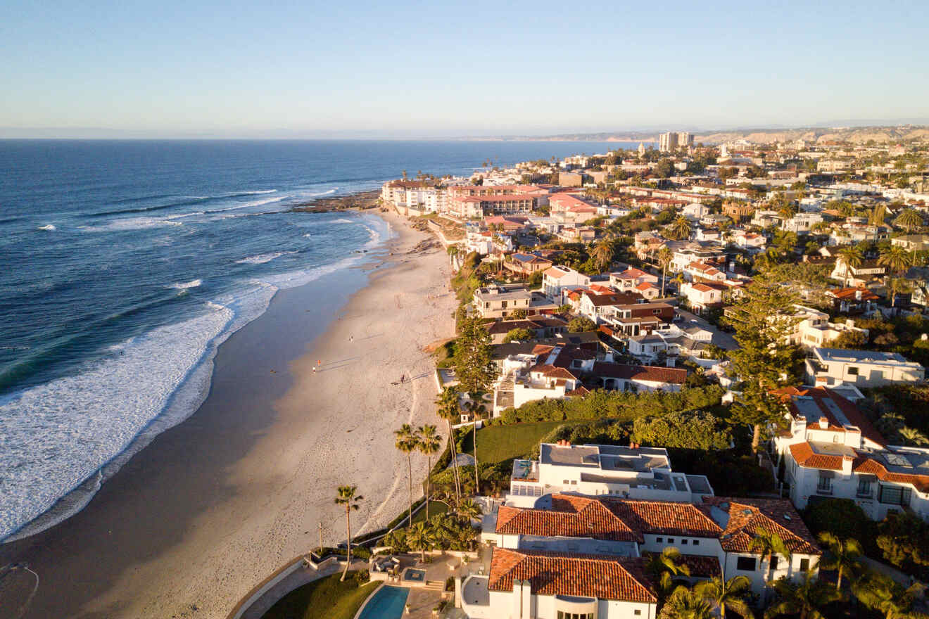 Aerial view of La Jolla San Diego