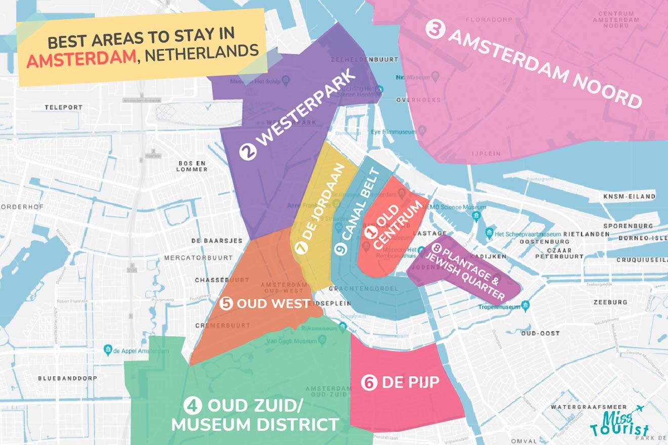 Amsterdam Downtown Hotel Map