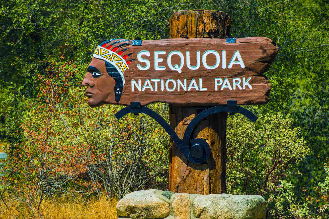 sign that says Sequoia National Park