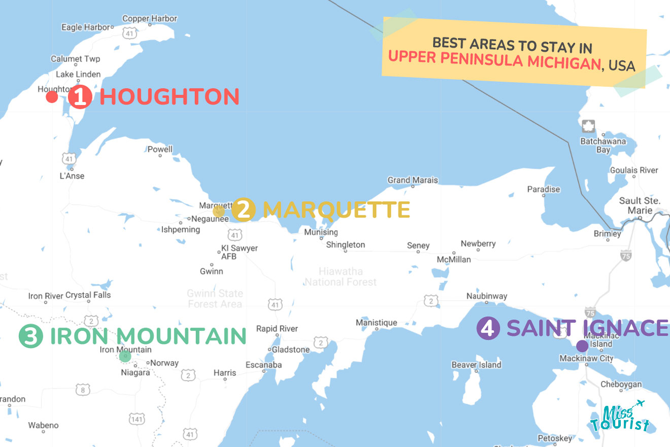 Upper Peninsula Michigan MAP 01