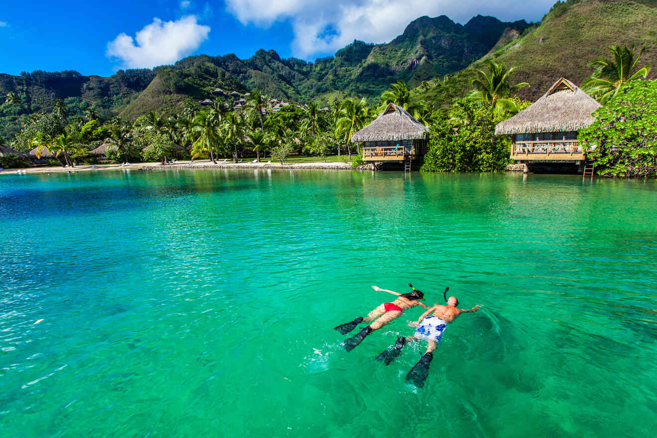 3 beachfront hotels for Snorkeling in Moorea