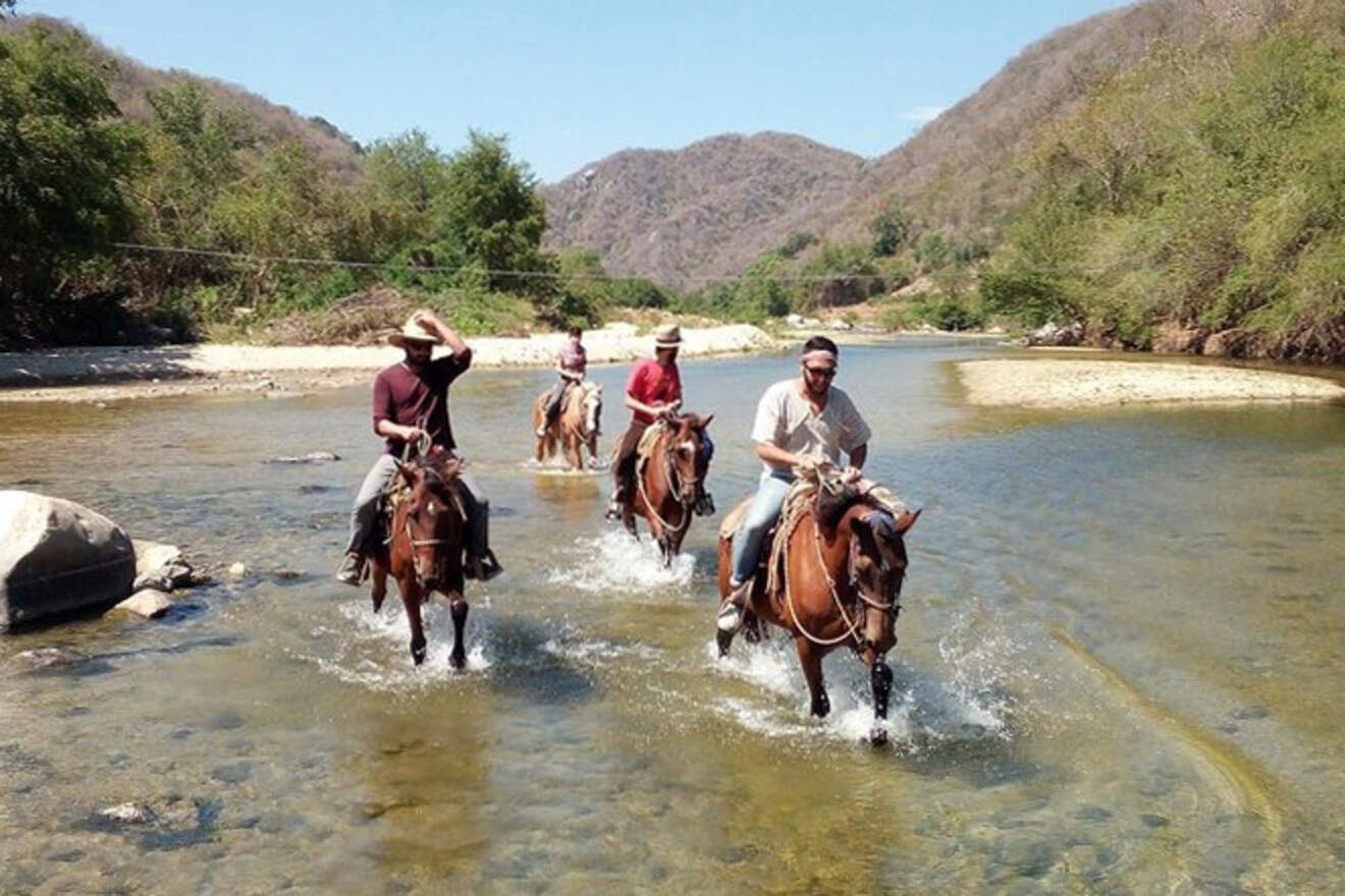 4 horseback riding to the Atotonilco Hot Springs