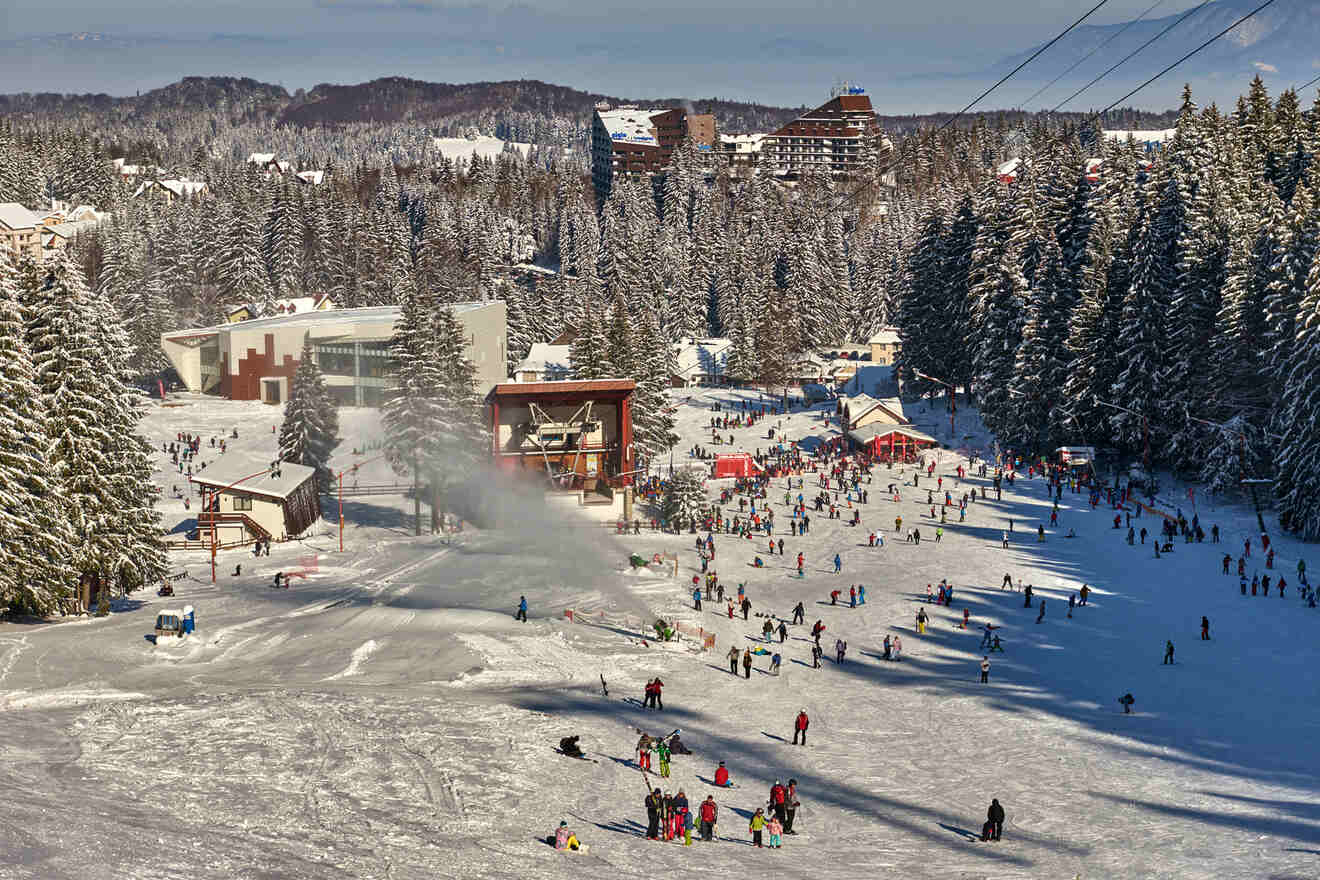 9 skiing or hiking in Poiana Brasov