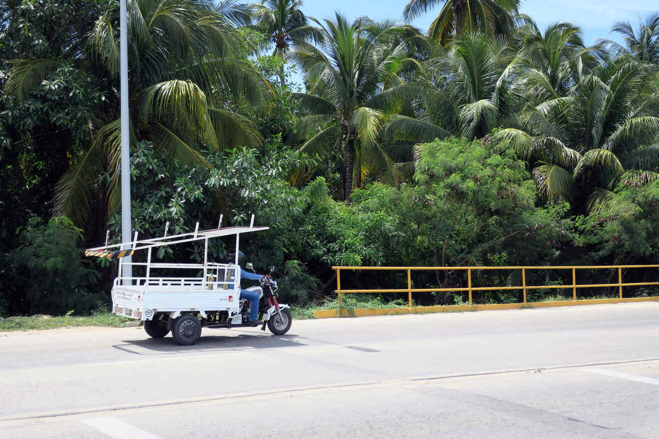 Traditional taxis Puerto Escondido