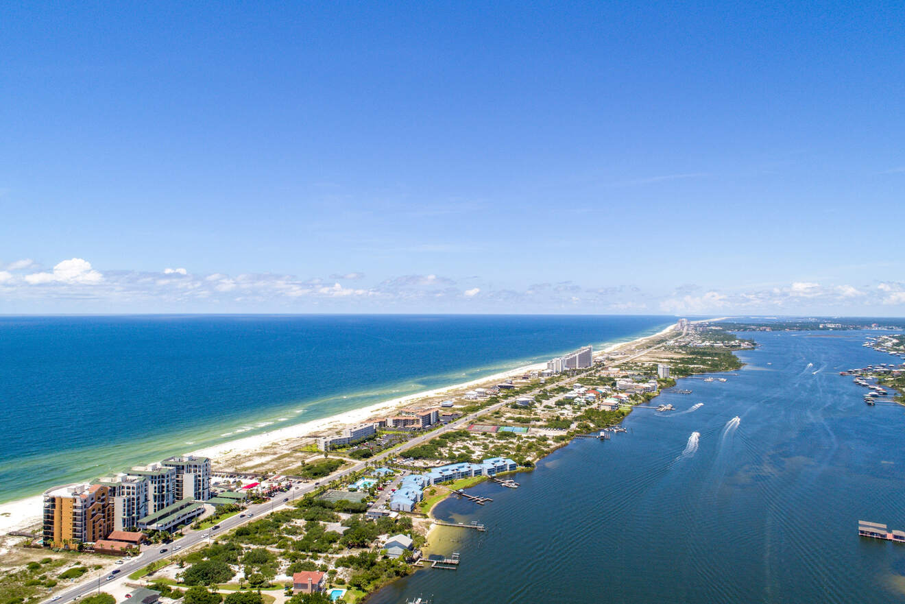 Aerial view of Pensacola