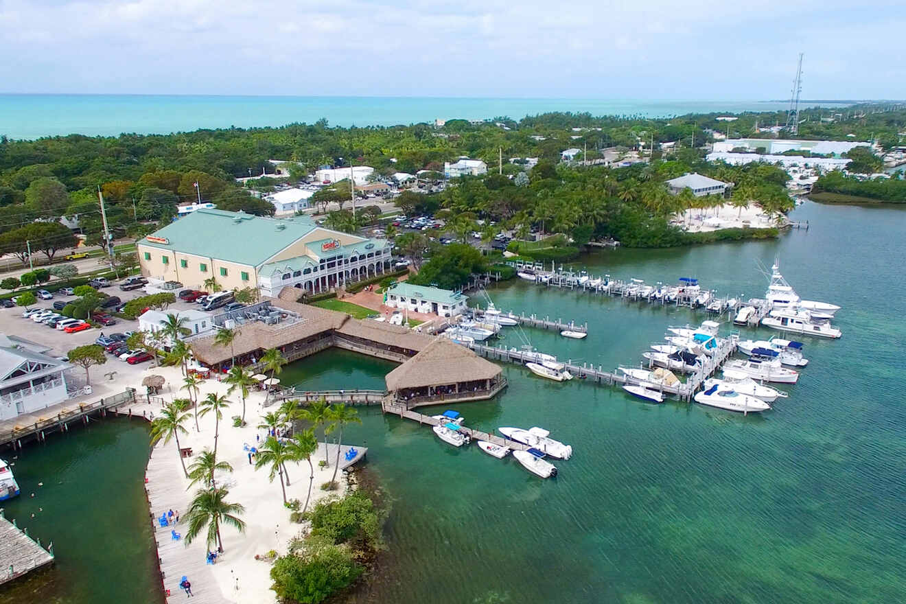 aerial view over Islamorada 