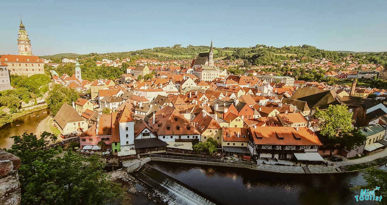 4 best city views from Cloak bridge cesky krumlov