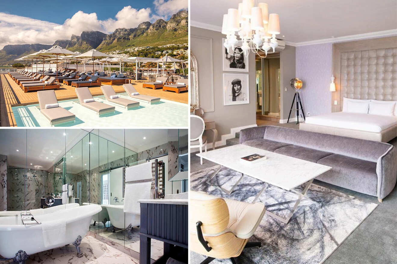 7 hotels with pool terrace bar The Marly Cape Town