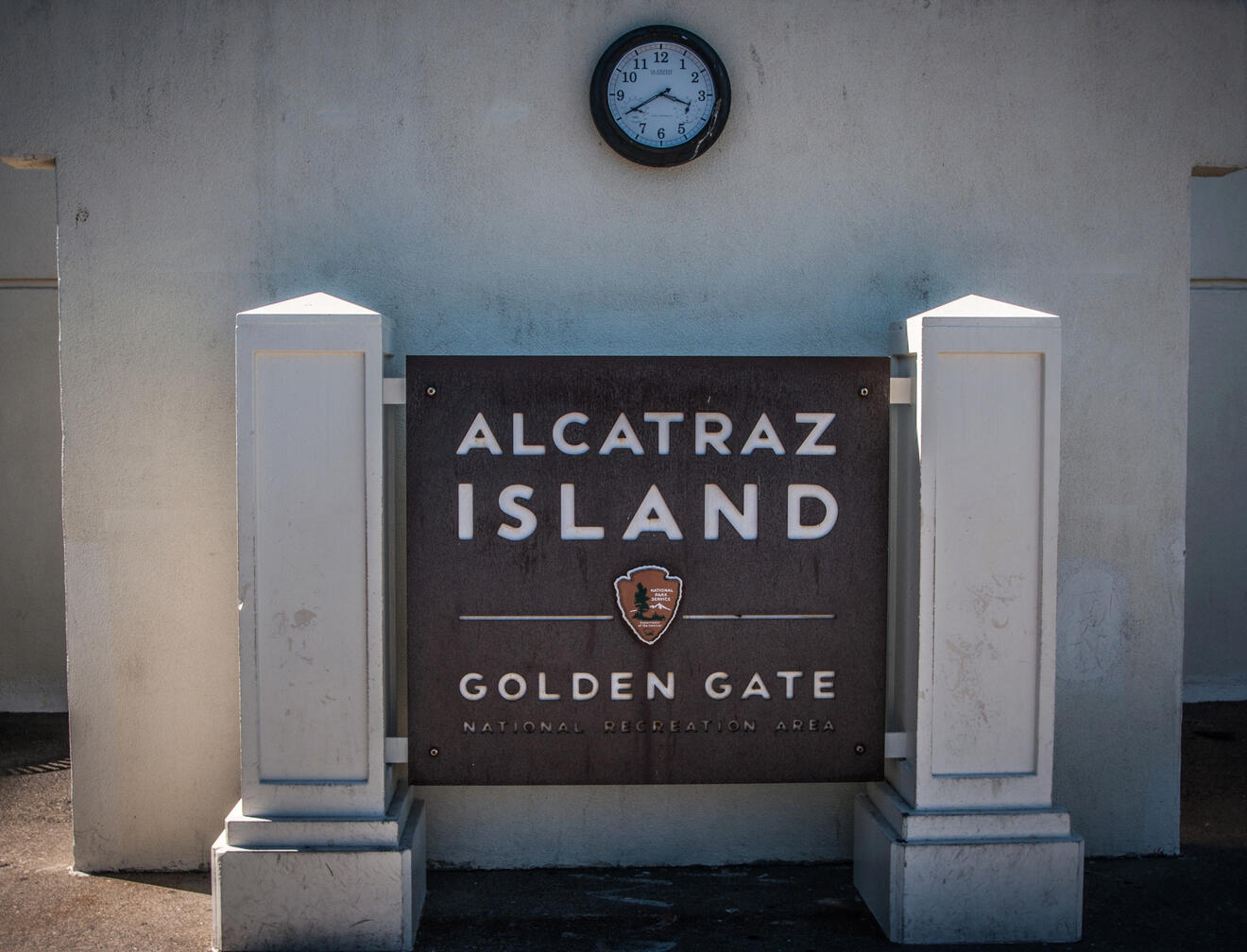Alcatraz island sign
