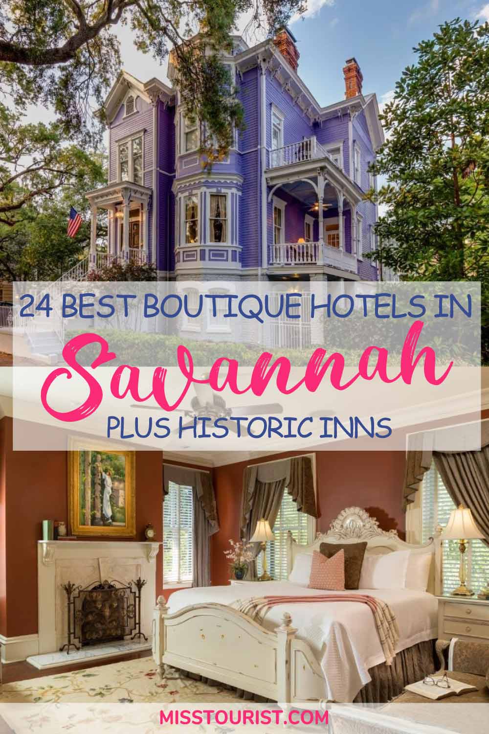 Boutique Hotels in Savannah Pin 3