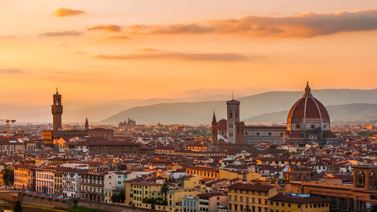 Watch the sunset over Florence from Piazzale Michelangelo
