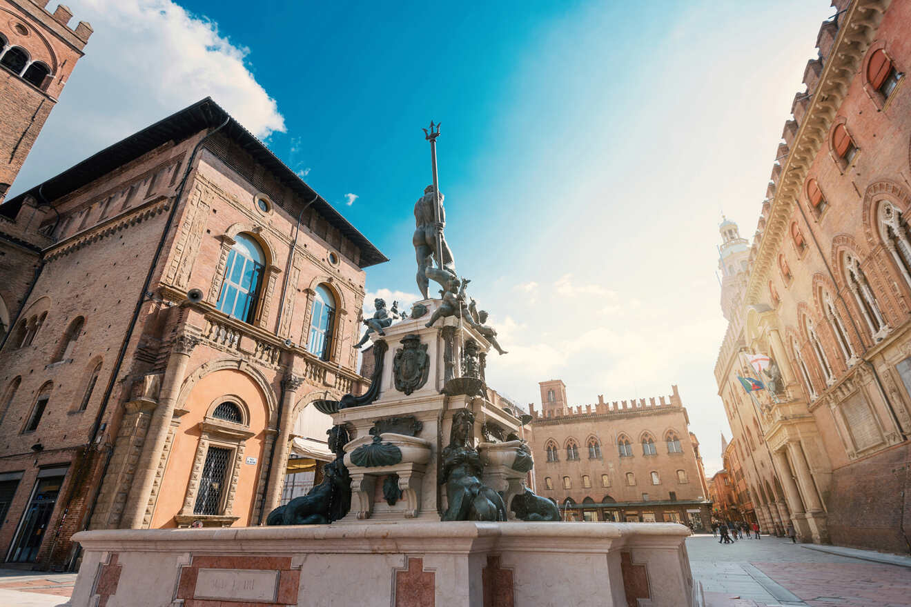 1 fountain of neptune bologna on Piazza Maggiore