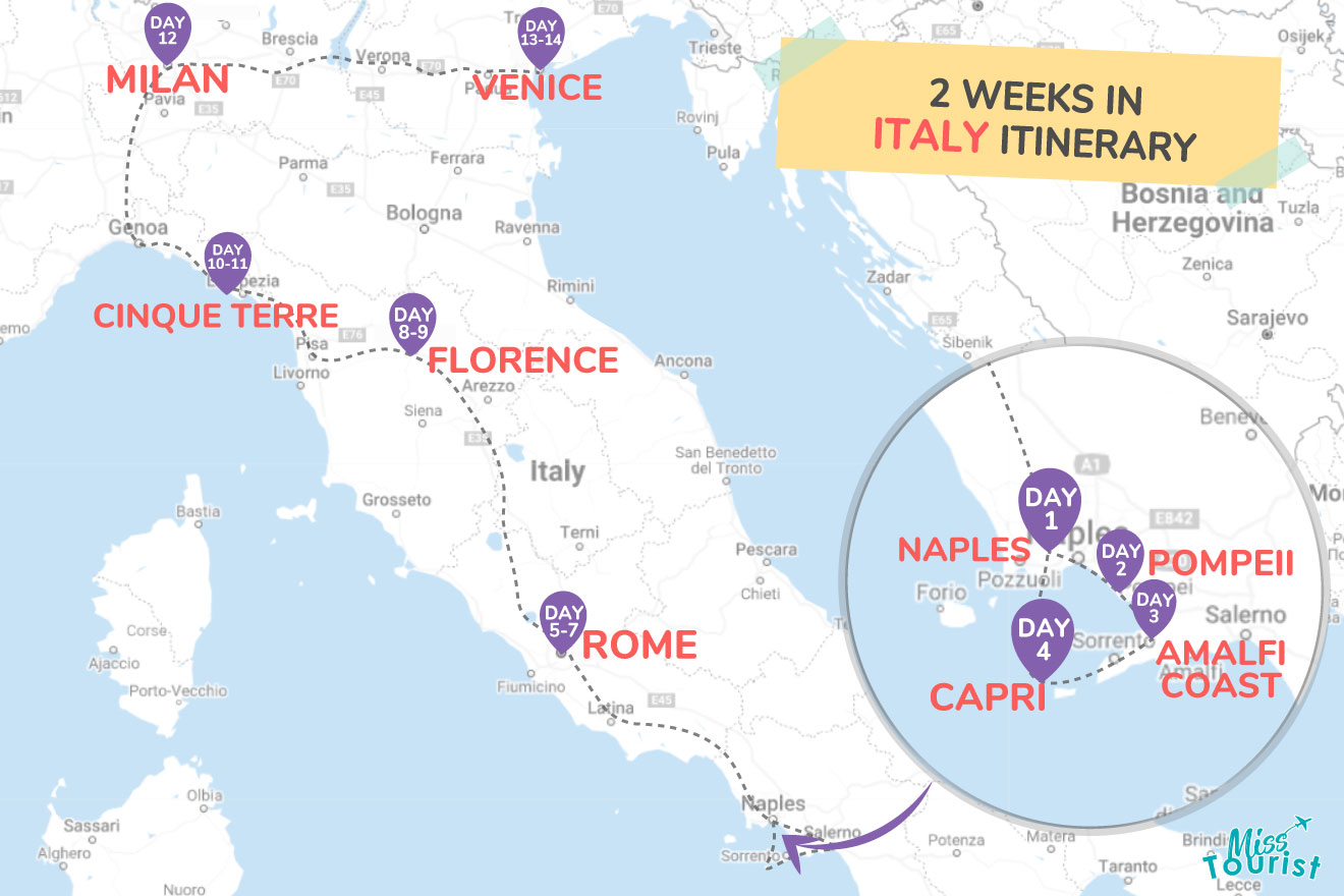 2 weeks italy MAP