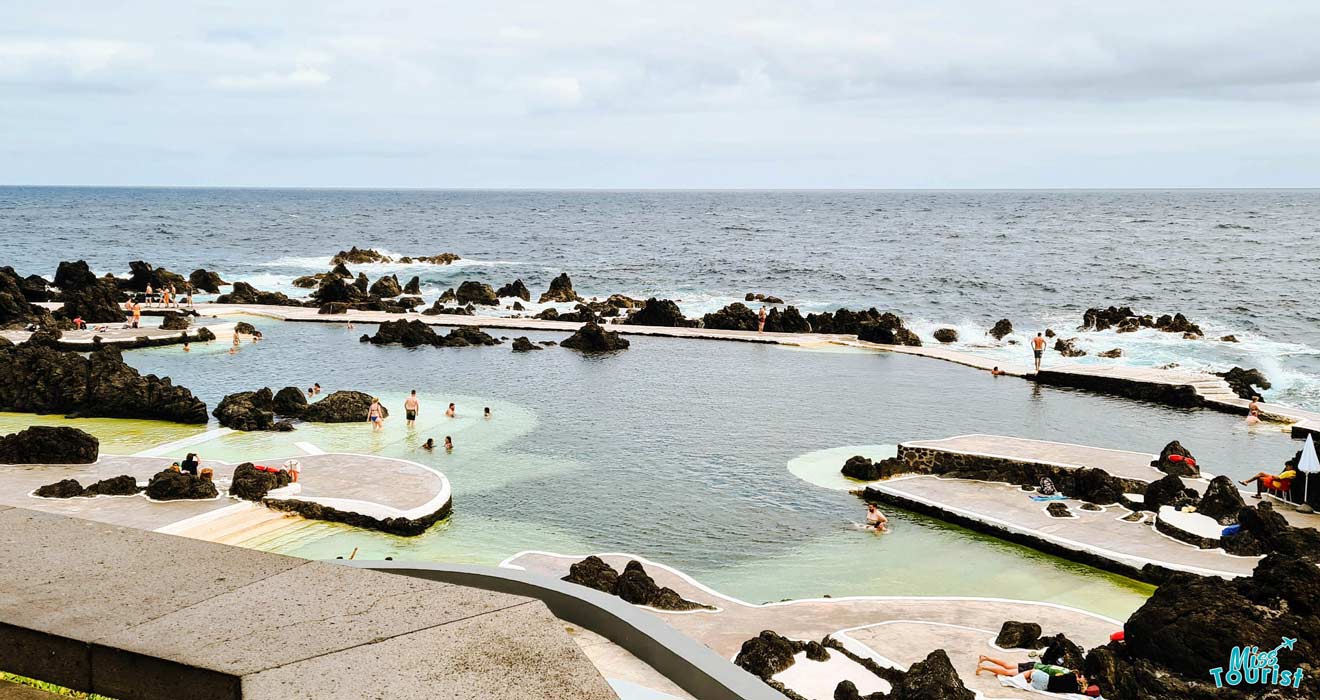 1 visit natural volcanic pools with family in Madeira