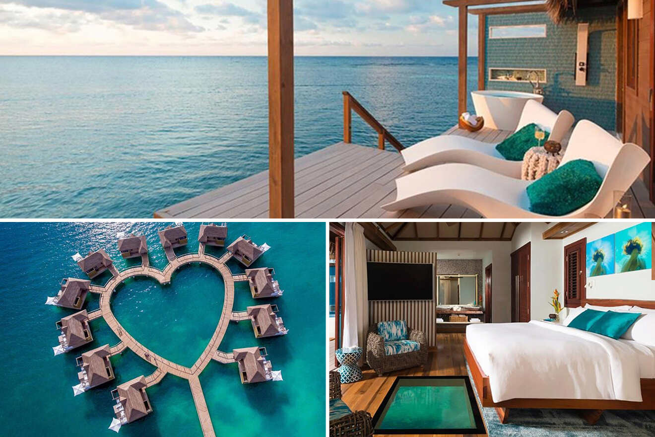 Sandals heart sale shaped resort