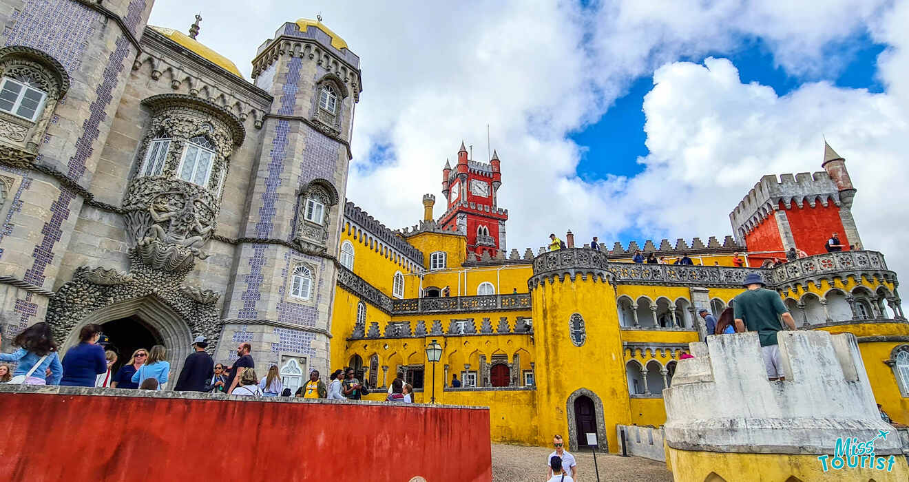 view of Sintra's Pena Palace