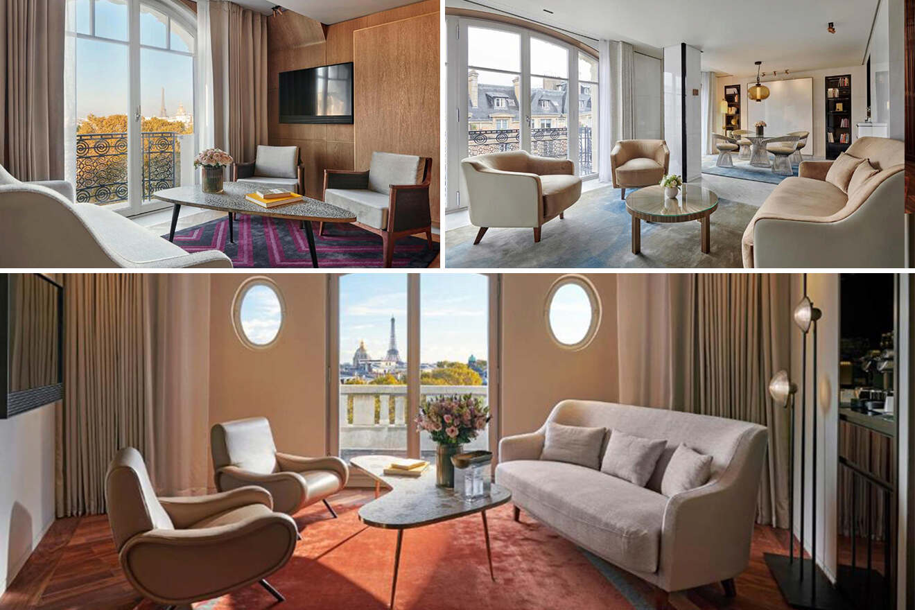 12 Hotel Lutetia with different types of breakfast