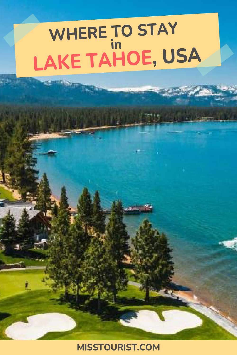 Lake Tahoe lodging with a clear view of the lake, surrounding trees
