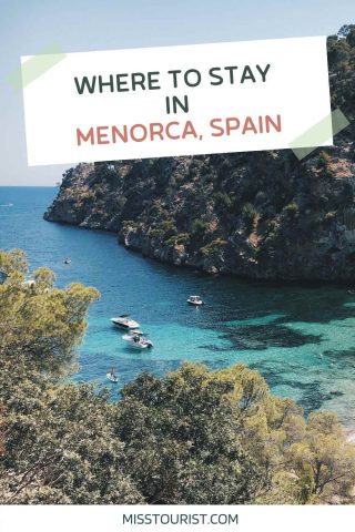 Where to stay in menorca spain pin 1