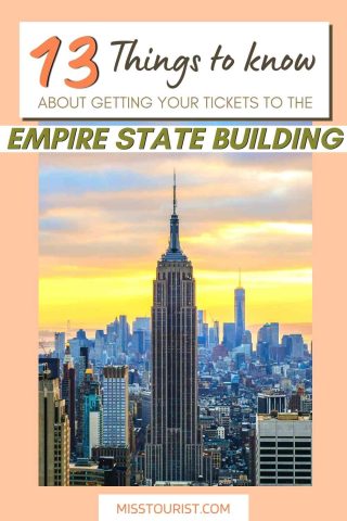 Empire State Building tickets pin 1