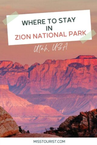 Where to stay in zion national park pin 1