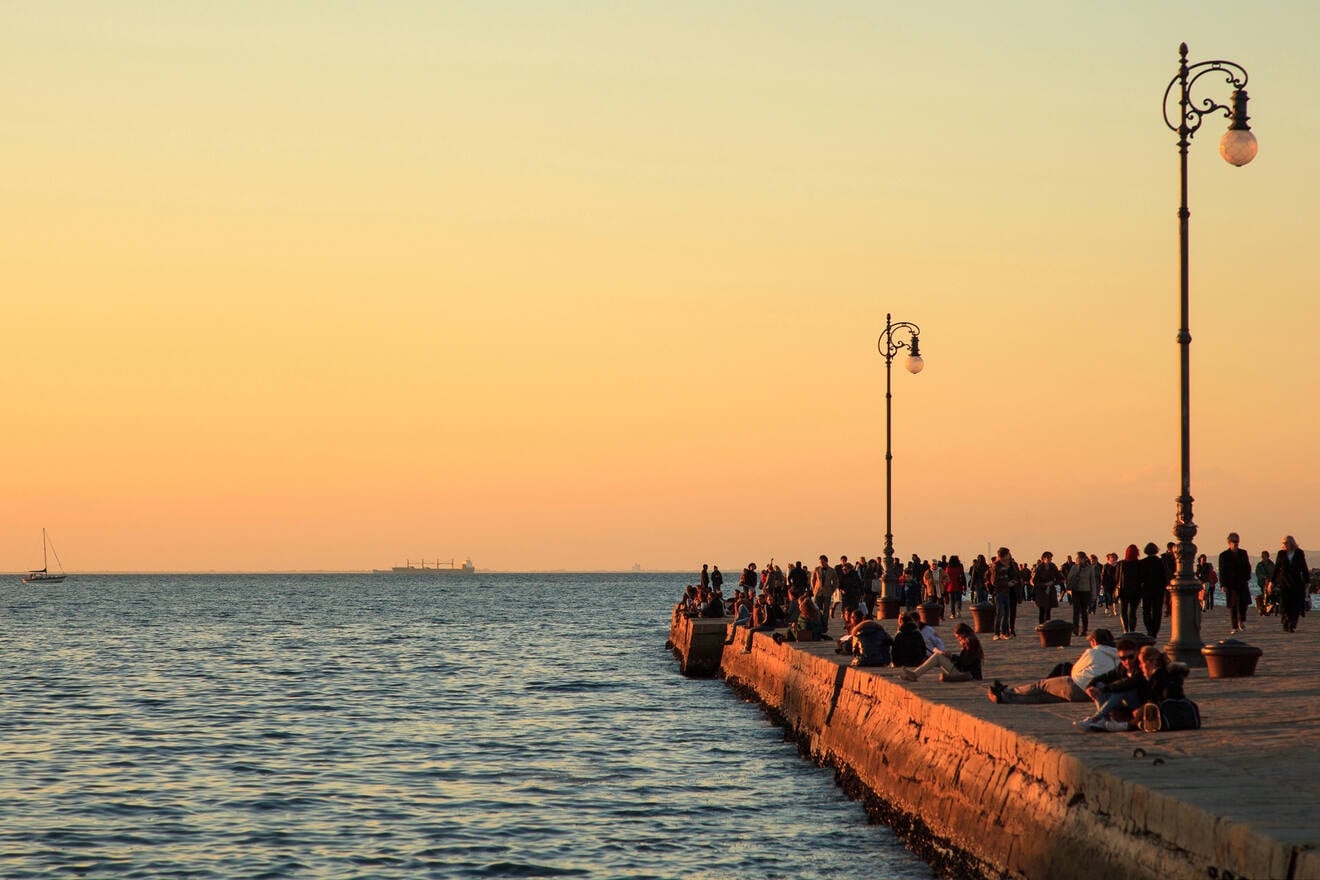 13 stunning sunset from Molo Audace