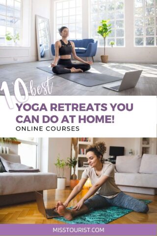 Online yoga retreat pin 1