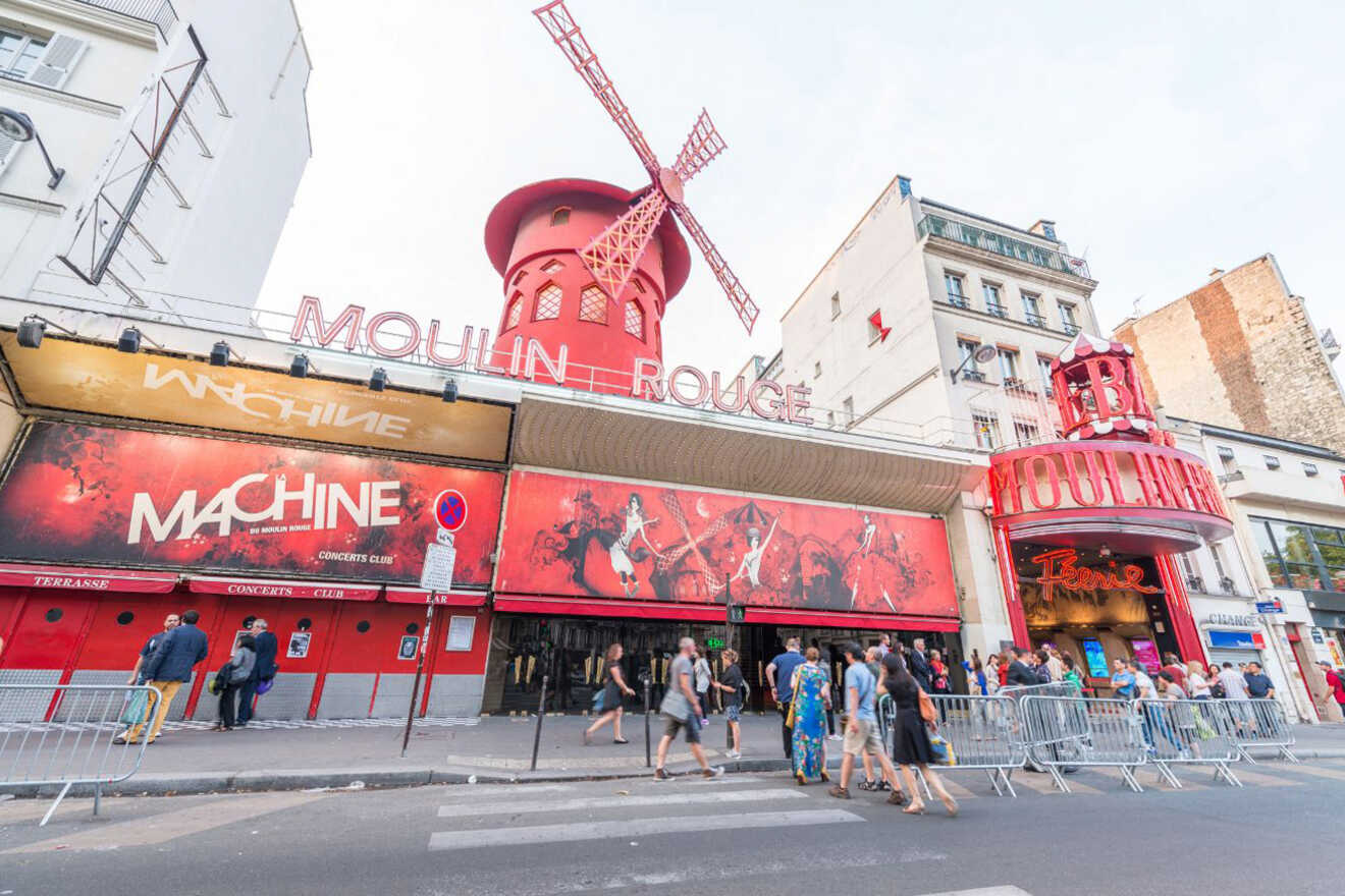 ticket for a night show at the Moulin Rouge