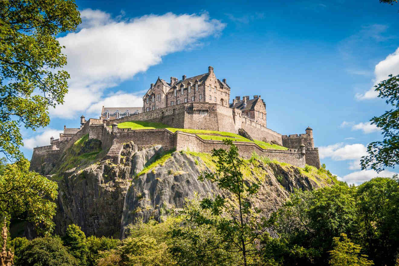 a castle on top of a hill