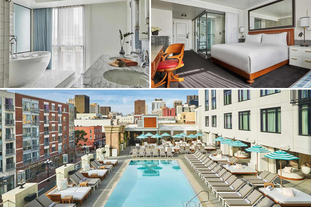 3 Pendry San Diego boutique hotels on the beach