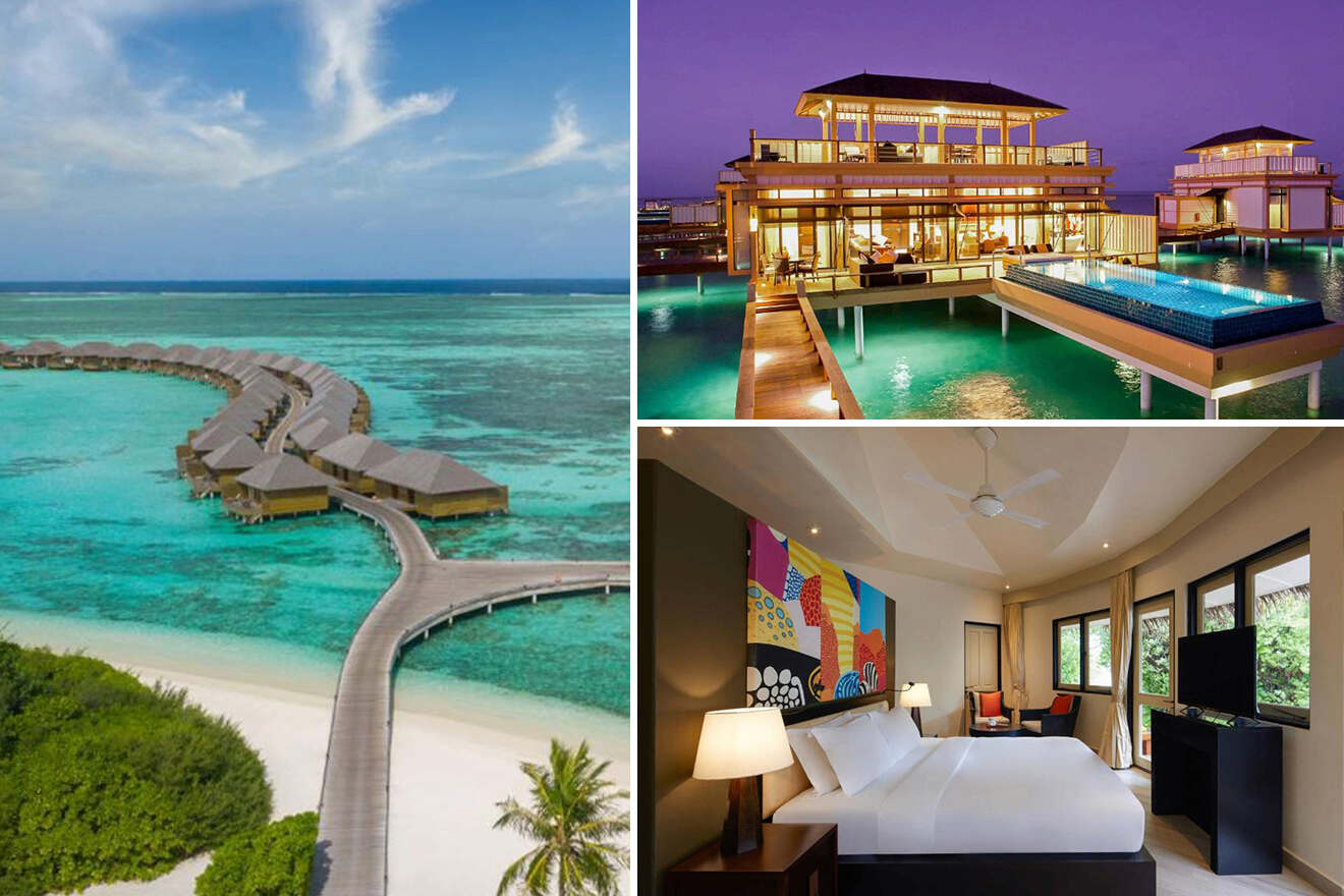 4 2 overwater bungalows and villas Maldives