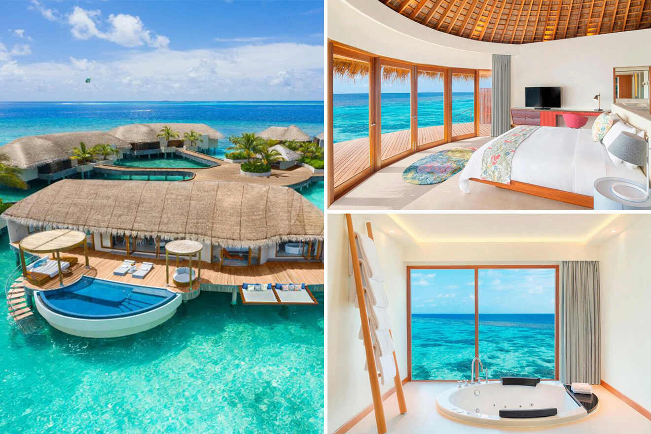 5 W Maldives overwater bungalows