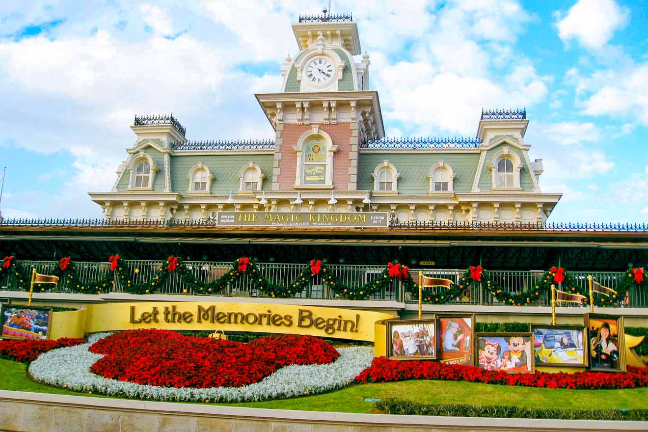 View over Magic Kingdom theme park