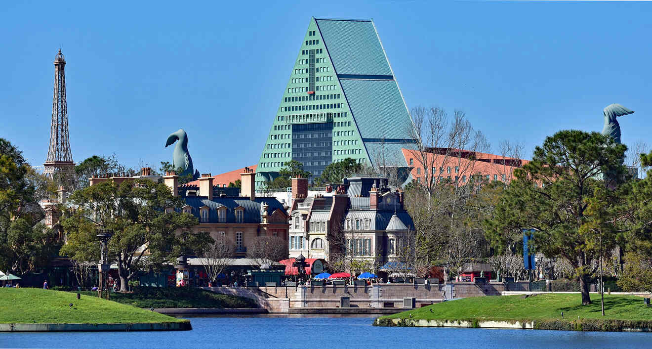 view over a hotel near Disney World