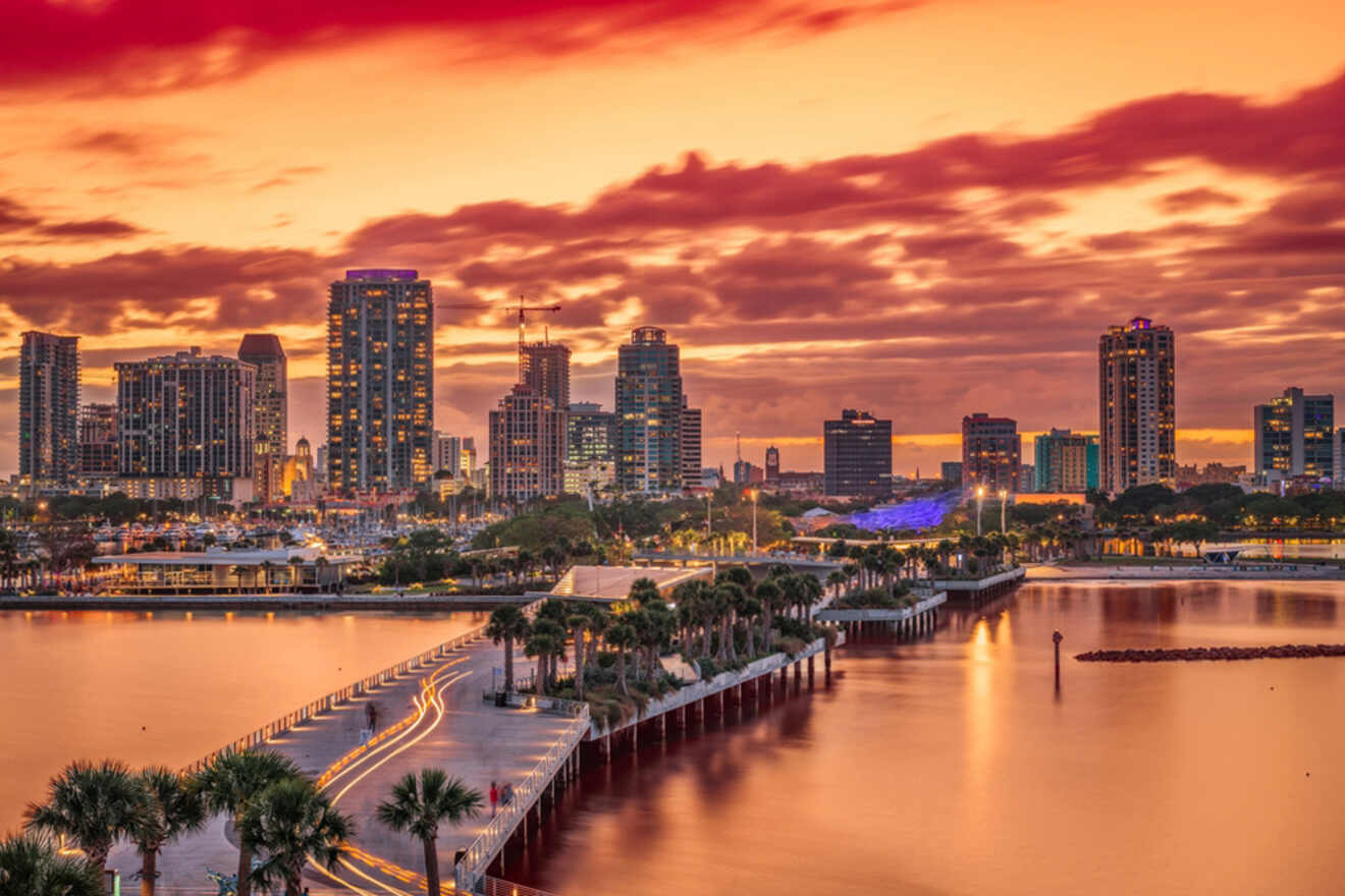 Florida skyline sunset