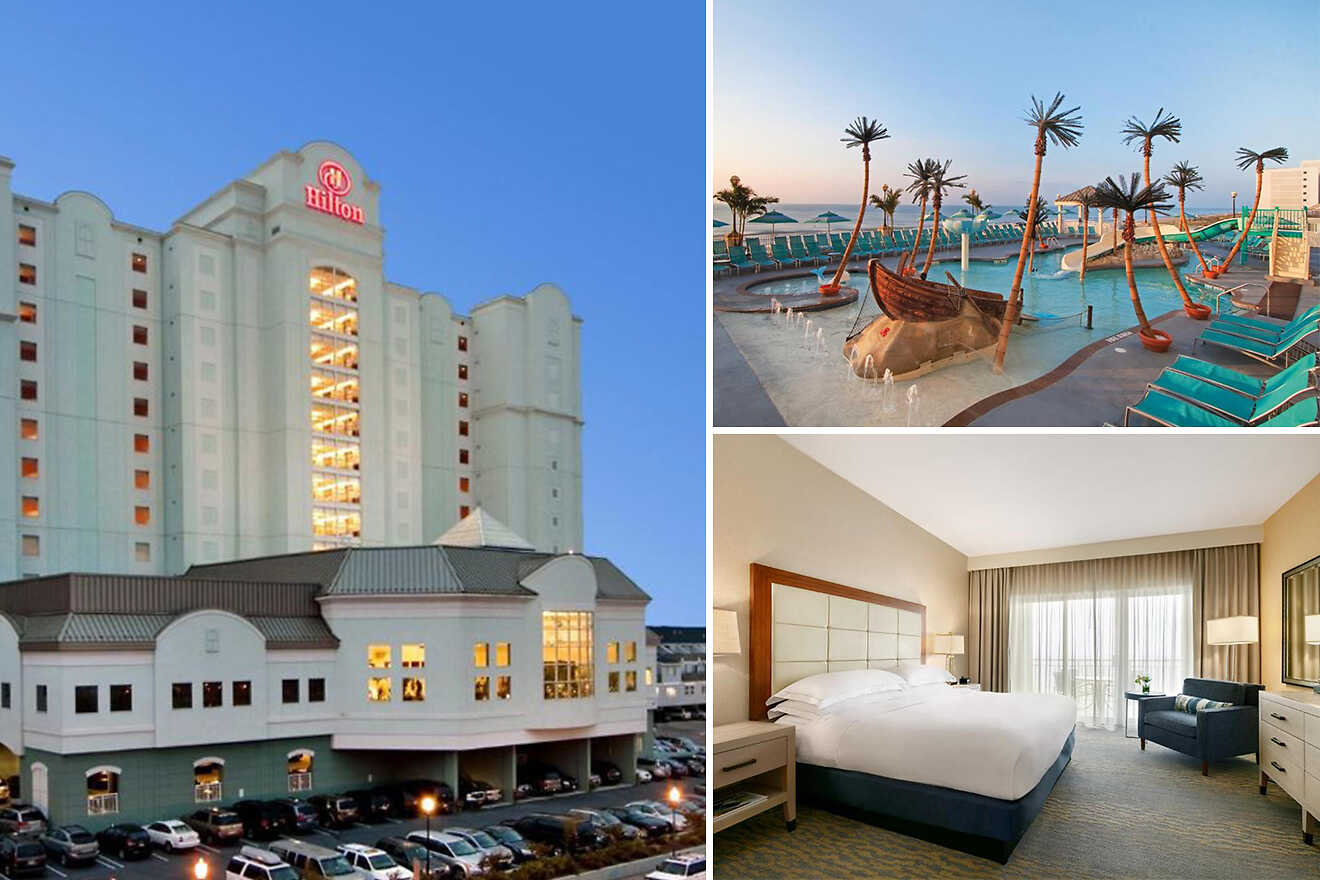 2 Hilton Suites Ocean City Oceanfront with outdoor pool
