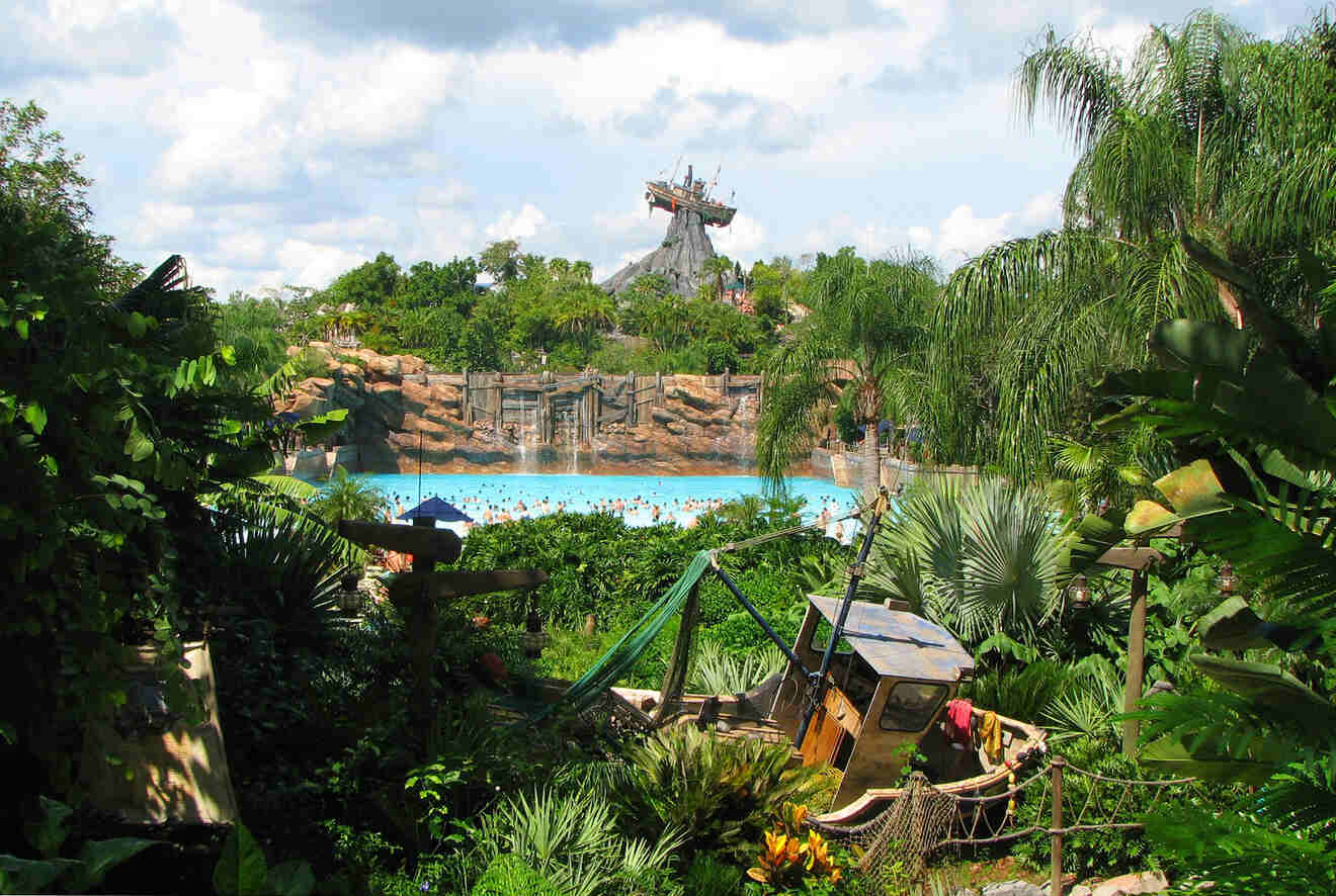 view over the Typhoon Lagoon Disney