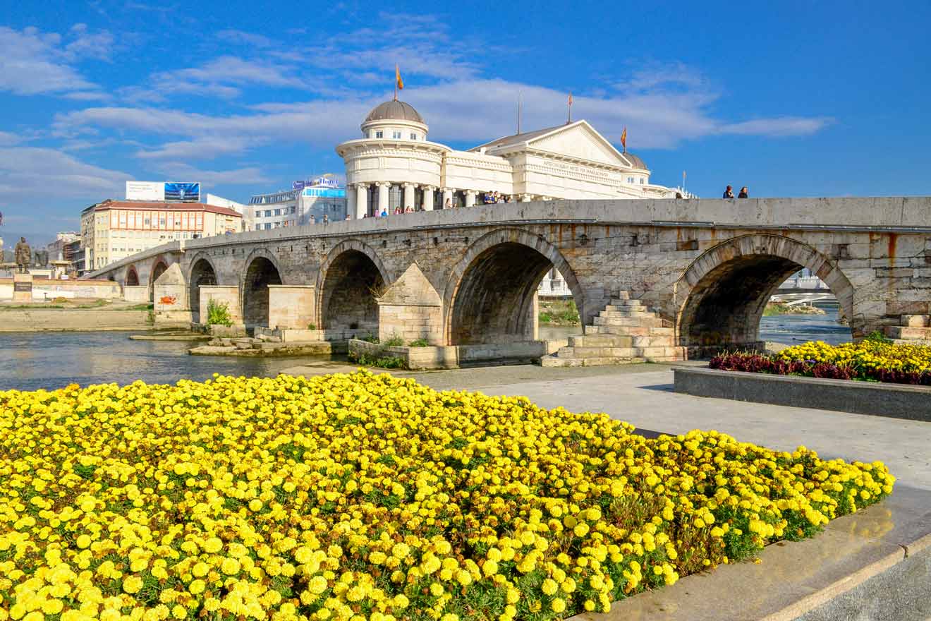 Stone Bridge Skopje Macedonia
